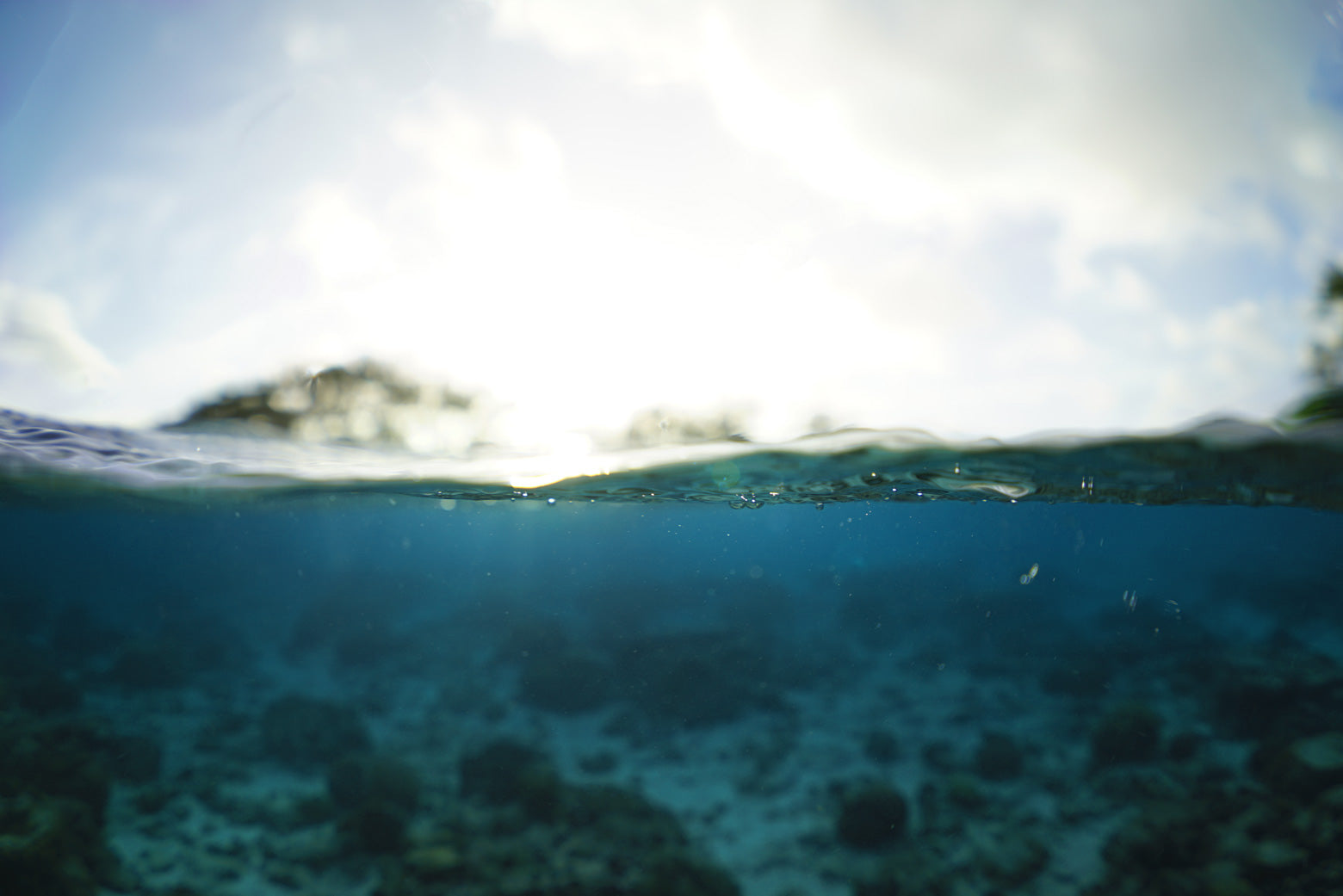 Above and below sea simultaneously.