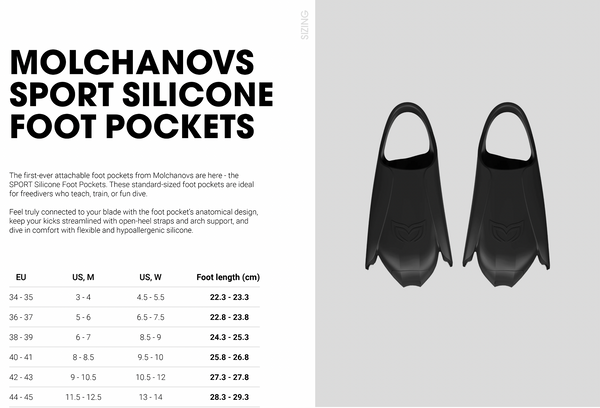 Molchanovs SPORT Silicone Foot Pockets