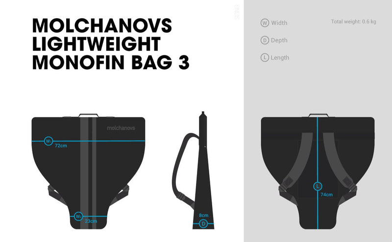 Molchanovs Lightweight Monofin Bag 3