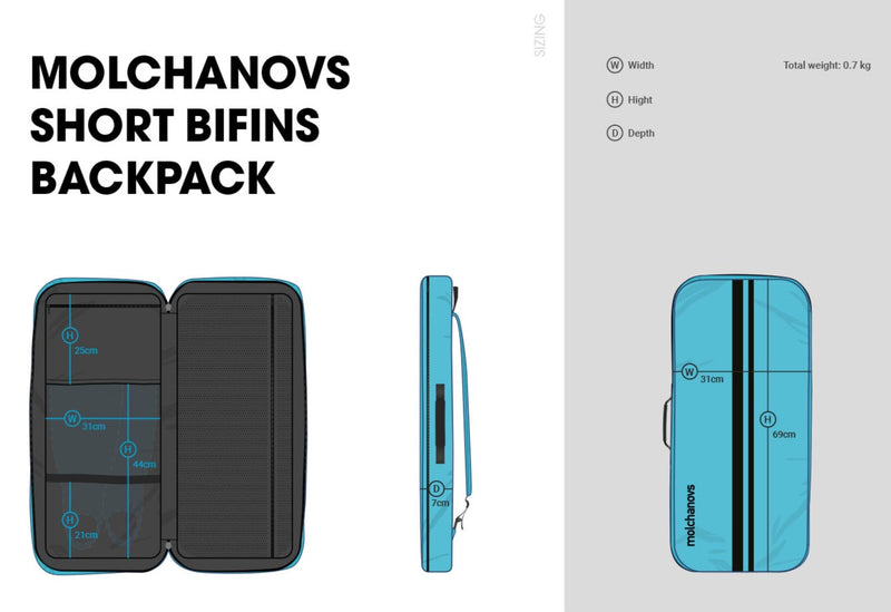 Molchanovs Short Bifins Backpack