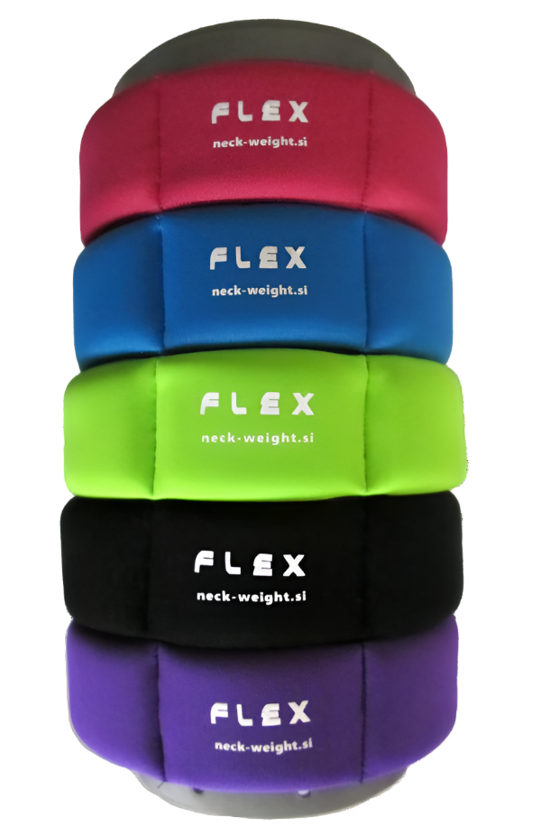 A flex freediving neckweight. multiple colors.